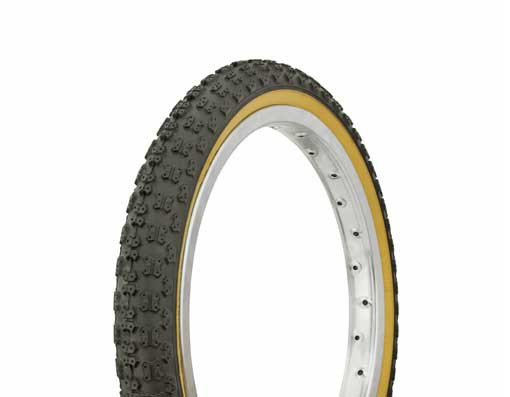 Alta 24 X 1.75 BMX Tires (Pair) - Black/Gum Sidewall, Comp III Style, 65 PSI