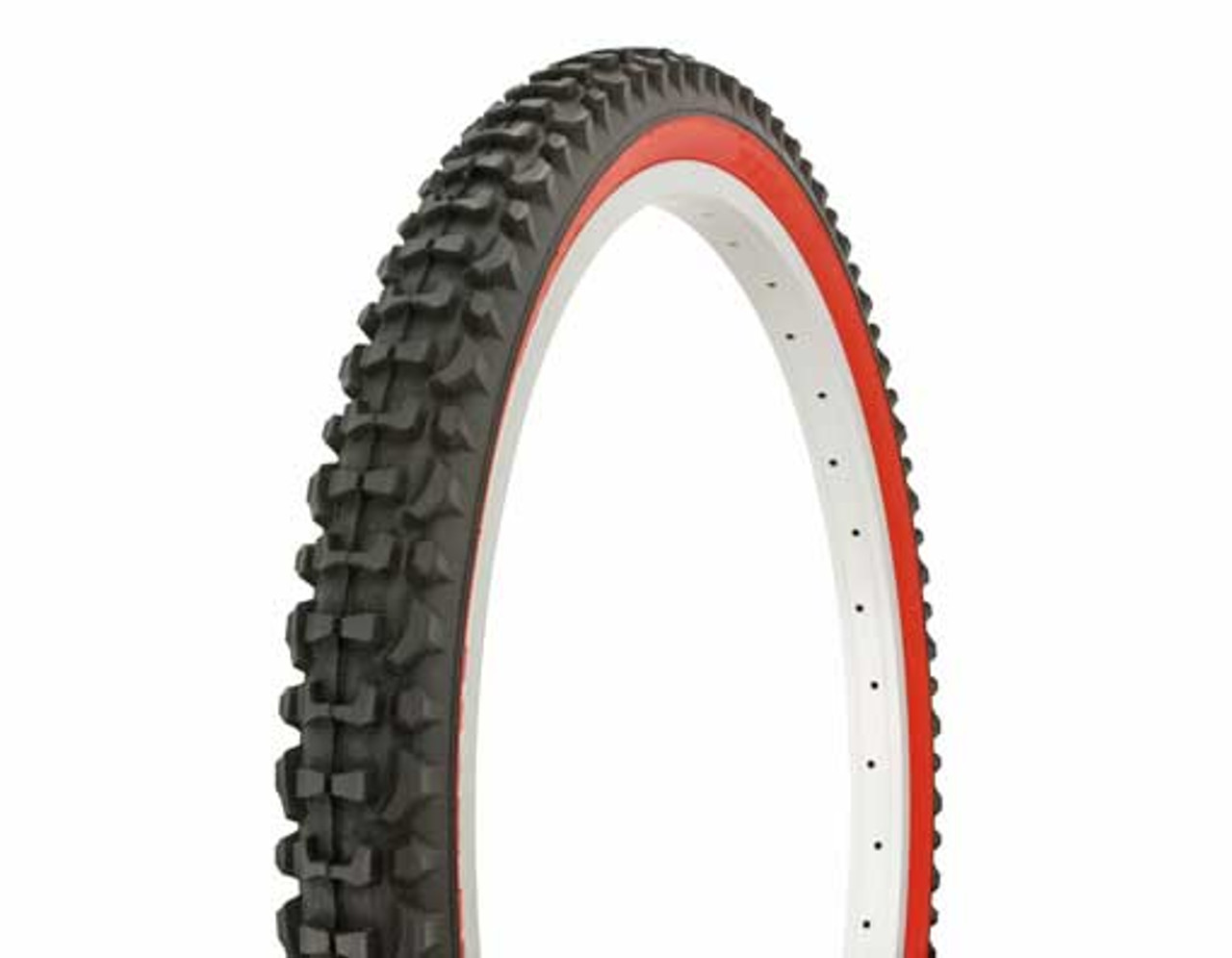 red and black bmx tires