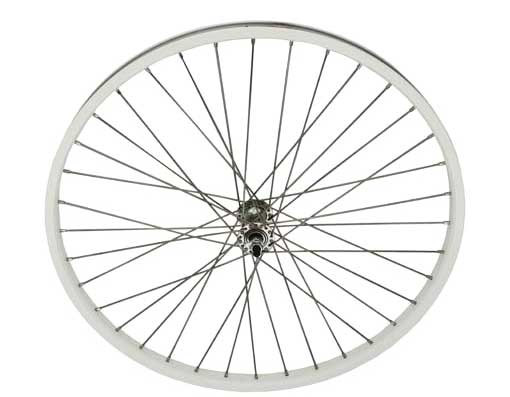 Front 26" White Cruiser Wheels Front 26" White Cruiser Wheels [Front 26