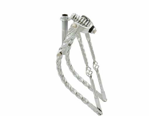 Cage De Guidon Torsadée F&R Lowrider – 16" élévateur, Diamètre 25.4mm, Finition Oil Slick