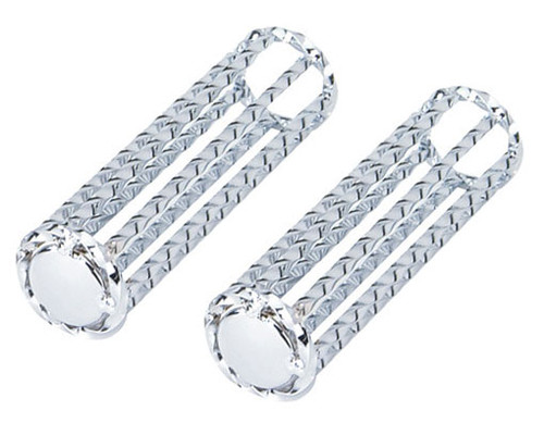 Lowrider Chrome Steel Twisted Grips