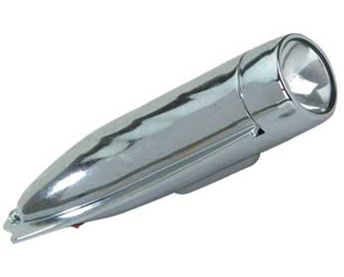 Cruiser Chrome Steel Front Fender Bullet  Lights