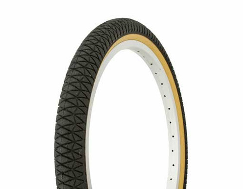 BMX 20" Black Rubber Duro HF-884 W/Gum Side Wall Tires 20" x 1.95"