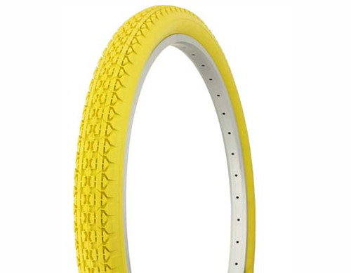 Cruiser 26" Yellow Rubber Duro Yellow Wall HF-133.  Tires 26" x 2.125"