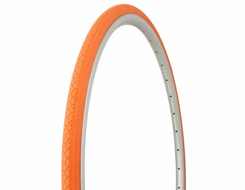 Fixed Gear 700cc Orange Rubber Duro Orange Wall HF-187.  Tires 700 x 25c