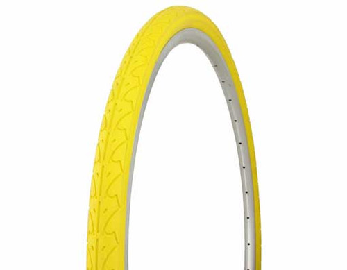 Fixed Gear 700cc Yellow Rubber Duro HF-105 Tires 700 x 38c