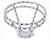 Lowrider Chrome Steel Full Double Twisted Streight Steering Wheels