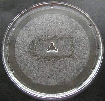 Sanyo Glass Turntable Plate 245mm in diameter. Plain base as shown in image 