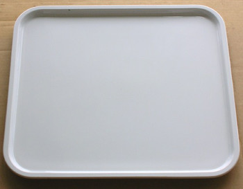 Recycled Microwave / Convection Oven White Ceramic Plate / Tray 15" X 15"