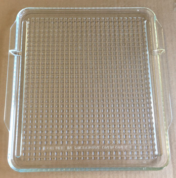 Vintage Pre Owned Microwave Oven Glass Plate / Tray 12 1/2 " X 13