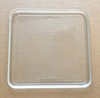 Vintage Square Microwave Oven Glass Plate / Tray 10 1/2" X 10 3/4"