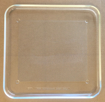 Vintage Pre Owned Microwave Oven Glass  Plate / Tray 12 5/8" X 12 3/8"