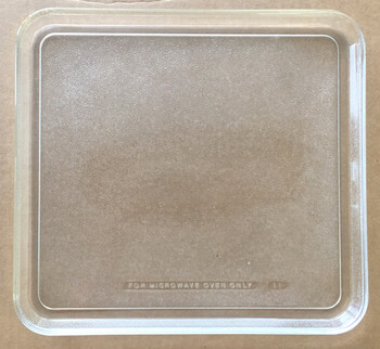 Vintage Pre Owned Microwave Oven Glass  Plate / Tray 12 5/8" X 11 3/4