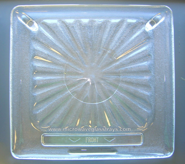 Vintage Amana Microwave Oven Glass Plate / Tray 14 1/2" X 13 5/8"  D7089603