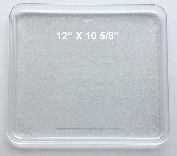 Vintage Recycled Microwave Glass Tray 12" X 10 5/8"