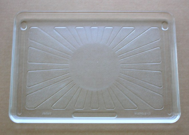 Vintage Pre Owned Microwave Oven Rectangular Glass Tray 10 3/4" X 15 1/4