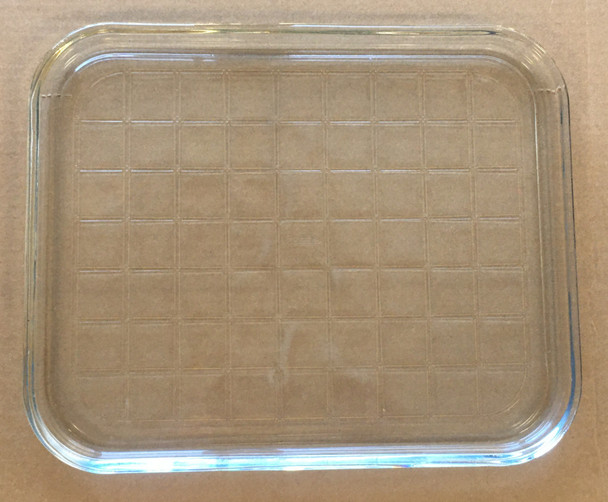 Vintage Pre Owned Microwave Oven Glass  Plate / Tray 13 1/4" X 10"