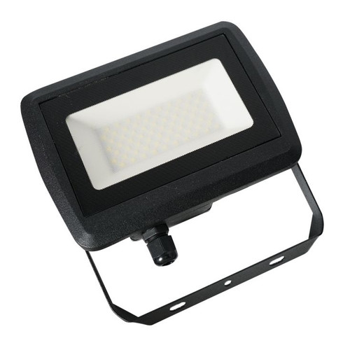 50W 6500K LED Slimline IP65 Black Flood Light With Samsung Technology