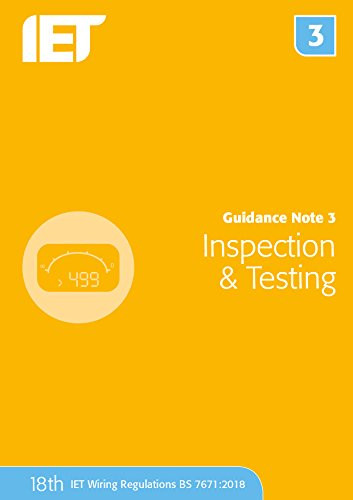 Download Guidance Note 3: Inspection & Testing - PDF - IET Wiring Regulations