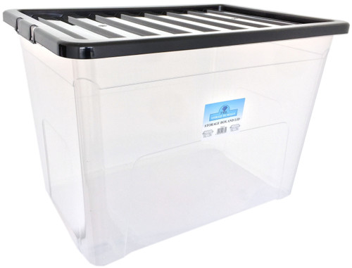 Plastic Storage Box With Lid Extra Large 70L