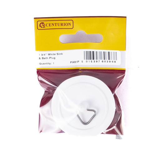 Plug - Sink Bath - White - 1 3/4"