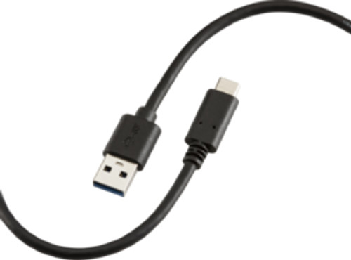 1.5m 60W USB-A to USB-C Cable - Black