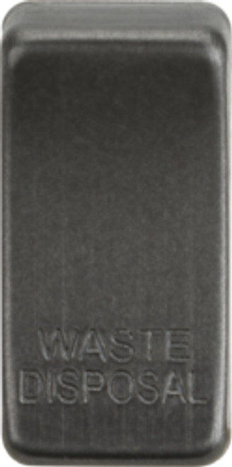 Switch cover "marked WASTE DISPOSAL" - smoked bronze