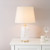 India Confetti Glass Table Lamp in White