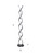 Matte Black Double Twist Floor Lamp