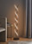 Matte Black Double Twist Floor Lamp