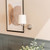 Skip to the beginning of the images gallery
Chrome Wall Light with Tapered Shade