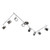 Rosie 8-Way Flexi Spotlight Bar Black Chrome & Chrome