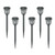IP44 Set of 6 LED Diamond Solar Stake Lights