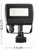 10W 6500K PIR LED Slimline IP65 Black Flood Light With Samsung Technology