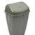 Plastic Swing Bin Silver 50l