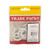 Shouldered Cup Hooks - White PVC - 38mm - (12 PK)