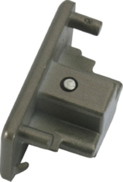 230V Single Circuit Track Dead End Cap - Satin Nickel