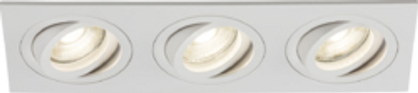 Ambar Tri Tilt Square Downlight White