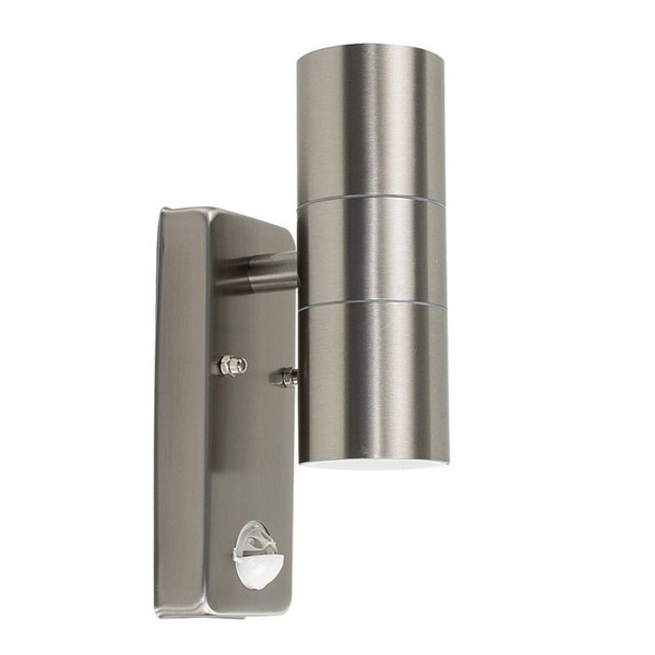 Skip to the beginning of the images gallery
Stainless Steel PIR Outdoor UpDown Wall Light For GU10 IP44