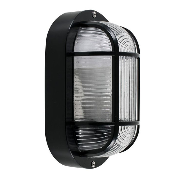 Carnforth Polypropylene 40W IP44 Bulkhead Black