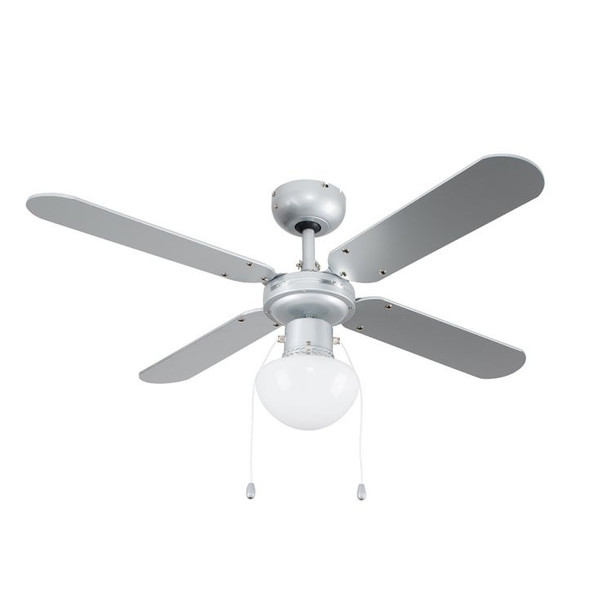Mirage Silver Grey / Black 42 Ceiling Fan With Opal Glass Mirage Silver Grey / Black 42 Ceiling Fan With Opal Glass