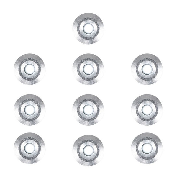 Pack Of 10 15mm White LED Decking Lights