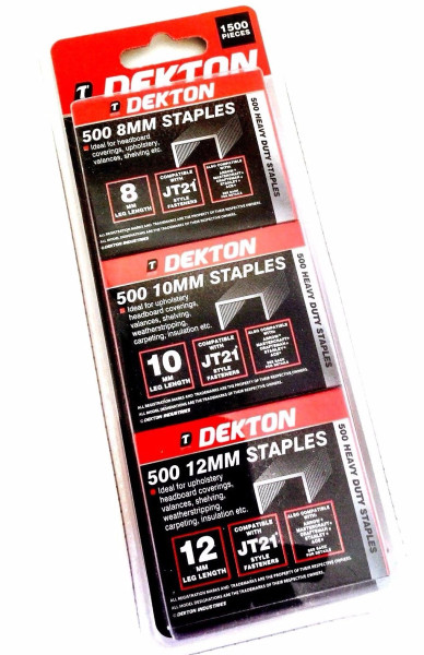Dekton Staples Set 1500 Pieces