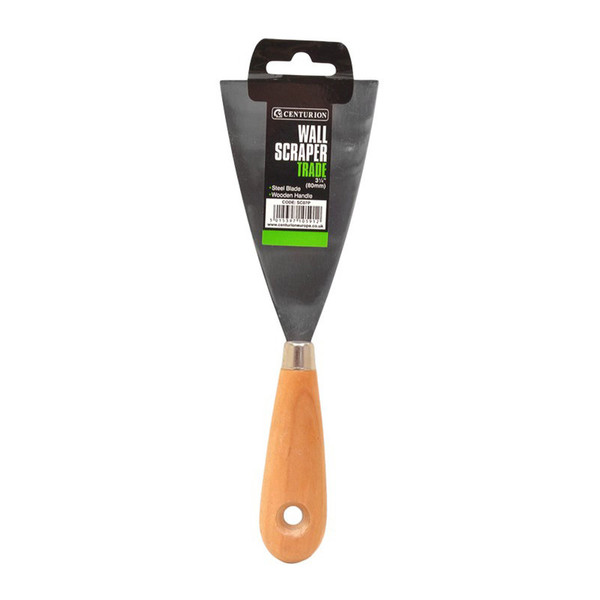 Trade Wallpaper Scraper with Wooden Handle, 80mm / 3 1/4"