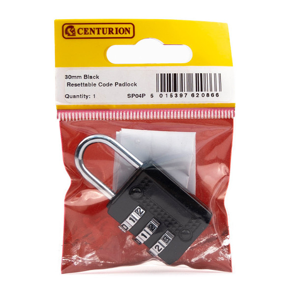 Steel Resettable Code Padlock, 30mm
