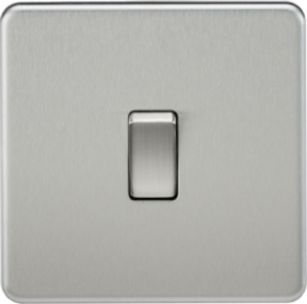 10AX 1G 2-way Switch - Brushed Chrome