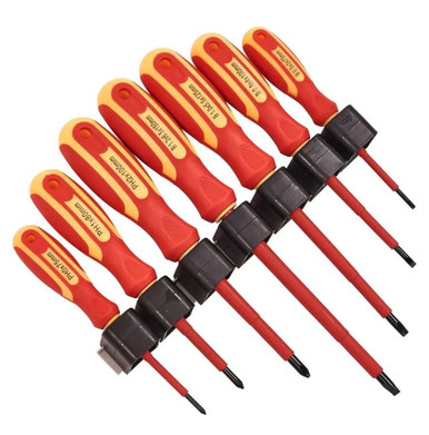 Amtech 7 Piece VDE Electrical Screwdriver Set With Storage Rack