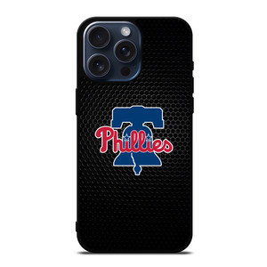 PHILADELPHIA PHILLIES MLB METAL LOGO iPhone 15 Pro Max Case Cover PHILADELPHIA PHILLIES MLB METAL LOGO iPhone 15 Pro Max Case Cover