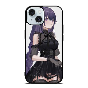 GENSHIN IMPACT GAME RAIDEN SHOGUN BLACK DRESS iPhone 15 Case Cover GENSHIN IMPACT GAME RAIDEN SHOGUN BLACK DRESS iPhone 15 Case Cover