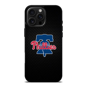 PHILADELPHIA PHILLIES MLB METAL LOGO iPhone 16 Pro Max Case Cover PHILADELPHIA PHILLIES MLB METAL LOGO iPhone 16 Pro Max Case Cover